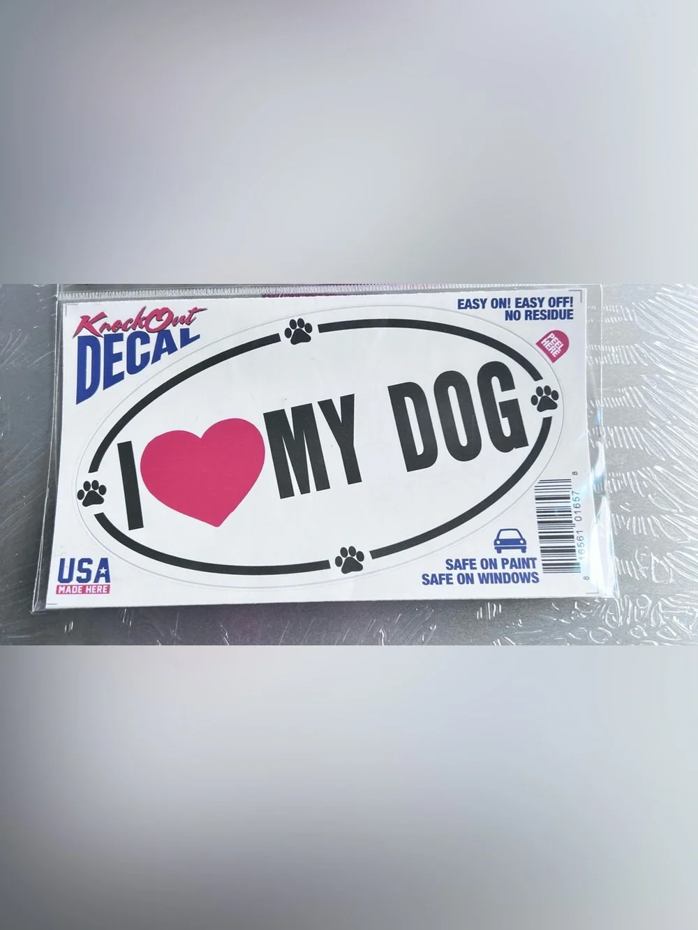 Dog Lover Black and White Decal Sticker -3 pack